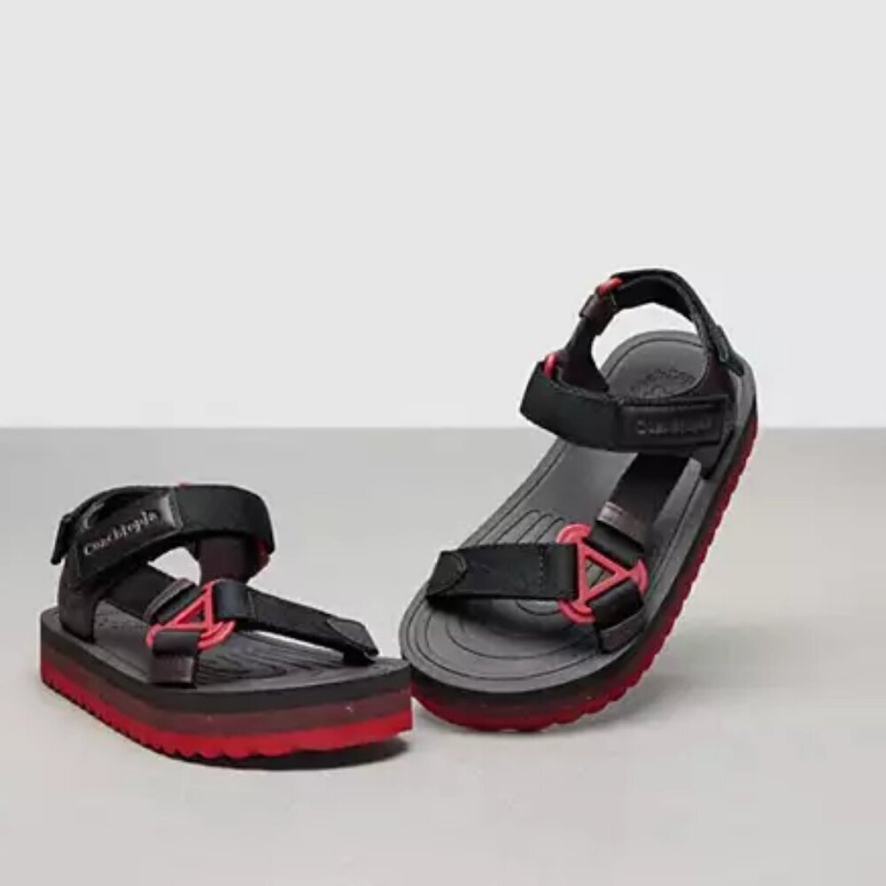 Coach Coachtopia Strappy Sandals in Black Oxblood Multi M5/W7